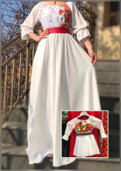 Ie Traditionala Kids Rochita stilizata cu motive traditionale Martha 3