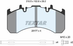 TEXTAR set placute frana, frana disc TEXTAR 2917705 (2917705)