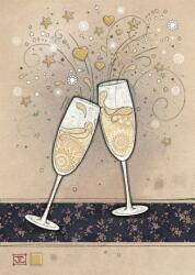 Bug Art Felicitare Champagne Glasses
