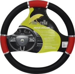 Umbrella Husa volan auto Umbrella Piele ecologica Rosu si Negru - autoeco - 32,00 RON