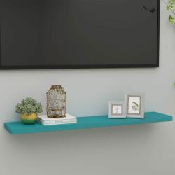 vidaXL Raft de perete suspendat, albastru, 120x23, 5x3, 8 cm, MDF (326627) Raft