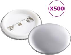 vidaXL Piese ecuson cu agrafă de prindere pe spate 500 seturi 37 mm (30159)