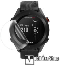 TPU okosóra képernyővédő fólia - CLEAR - 1db, törlőkendővel - A TELJES ELŐLAPOT VÉDI! - Garmin Approach S12