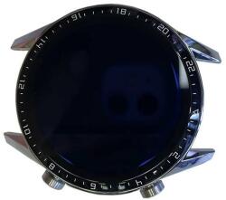 NBA001LCD096967 Huawei Watch GT2 42mm ezüst OEM LCD kijelző érintővel kerettel előlap (NBA001LCD096967)