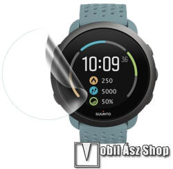 TPU okosóra képernyővédő fólia - CLEAR - 1db, törlőkendővel - A TELJES ELŐLAPOT VÉDI! - Suunto 3