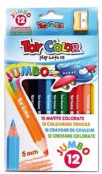 Toy Color Creioane colorate Toy Color Jumbo 12 culori (TC063)