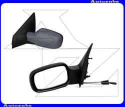 RENAULT MEGANE 2 2006.01-2008.10 Visszapillantó tükör bal, manuális, aszférikus tükörlappal, fényezhető borítással P6012512M