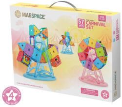 Magspace Set magnetic 57 pcs Magspace - Carnival Set Jucarii de constructii magnetice