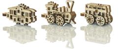 Wooden City Set puzzle mecanic 3D - Transport Public (3 buc)