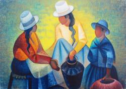 Bluebird Puzzle 60140 - Louis Toffoli - Femmes à la Potiche Bleue, 1977 - 1000 db-os Art by puzzle (60140)