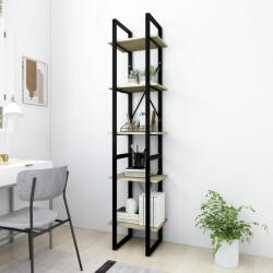 vidaXL Bibliotecă 5 rafturi stejar sonoma 40x30x175 cm, lemn prelucrat (3081971) Biblioteca