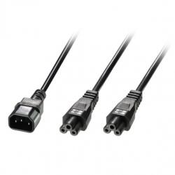 Lindy Cablu de alimentare in Y IEC C14 la 2 x IEC C5 2.5m, Lindy L30370* (L30370)