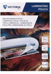 Victoria Meleglamináló fólia, 75 mikron, A3, fényes, VICTORIA OFFICE (ILKVF753)