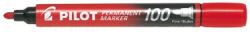 Pilot Marker permanent Pilot P100 diverse culori 1.0 mm varf rotund rosu (PSCA-100-R)