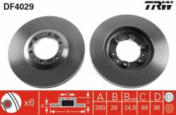 TRW Disc frana TRW DF4029 (DF4029) - automobilus
