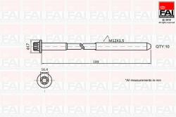 FAI AutoParts Set surub, chiulasa FAI AutoParts B1756 (B1756)