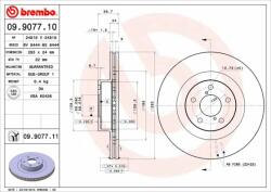 BREMBO Disc frana BREMBO PRIME LINE - UV Coated 09.9077. 11 (09.9077.11)