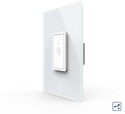 LIVOLO Intrerupator Simplu Cap Scara / Cruce cu Touch Livolo cu Rama Din Sticla 1M - Serie Noua