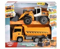Simba Toys Dickie: Munkagép szett - Liebherr homlokrakodó és MAN teherautó (203726008)