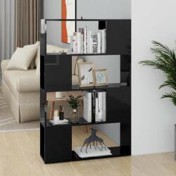 vidaXL Bibliotecă/Separator cameră, negru extralucios, 80x24x124, 5 cm (809141) Biblioteca