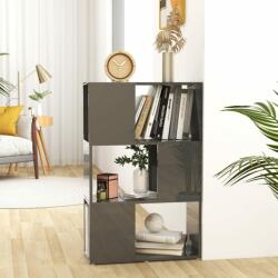 vidaXL Bibliotecă/Separator cameră, gri extralucios, 60x24x94 cm PAL (809079) Biblioteca