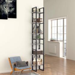 vidaXL Bibliotecă cu 6 rafturi, gri beton, 40x30x210 cm, PAL (806501) Biblioteca