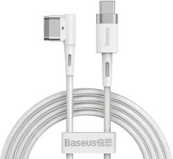 Baseus Zinc Magnetic USB Type-C - Apple Laptop L-alakú mágneses fej töltő kábel 60W 2m (CATXC-W02) fehér - smartdiszkont