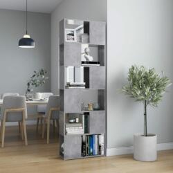 vidaXL Bibliotecă/Separator cameră, gri beton, 60x24x186 cm, PAL (809102) Biblioteca