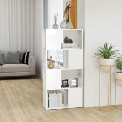 vidaXL Bibliotecă/Separator cameră, alb extralucios, 60x24x124, 5 cm (809086) Biblioteca