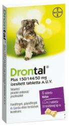 Drontal Plus ízesített féreghajtó tabletta 6db Széles spektrumú féreghajtó készítmény