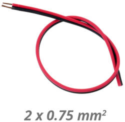 ANROLED LEDTech Vezeték LED szalaghoz, piros/fekete, 2x0.75 mm2 (16774)