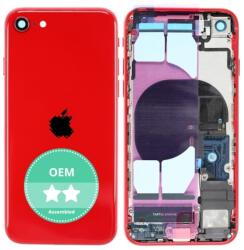 Apple iPhone SE (2nd Gen 2020) - Hátsó Ház Apró Alkatrészekkel (Red), Red