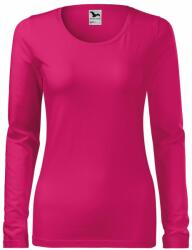 MALFINI Tricou pentru femei cu mânecă lungă Slim - Zmeură | XL (1396316)