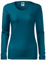 MALFINI Tricou pentru femei cu mânecă lungă Slim - Petrol | 2XL (1399317)