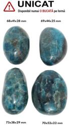 Palm Stone Apatit Albastru Natural - 68-73 x 38-52 x 22-28 mm - (XXL) - 1 Buc