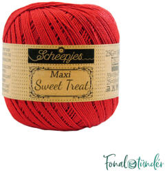 Scheepjes Maxi Sweet Treat 115 Hot Red - élénkpiros pamut fonal