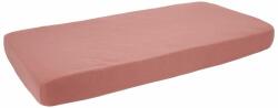 Little Dutch Cearsaf cu elastic pentru patut - Pure Pink Blush - Little Dutch Lenjerii de pat bebelusi‎, patura bebelusi