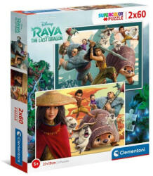 Clementoni SuperColor - Raya és az utolsó sárkány 2x60 db-os (21616)