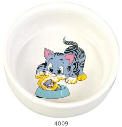 TRIXIE Ceramic Bowl kerámia tál 0,3 l/11 cm fehér, mintás (4009)