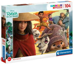 Clementoni SuperColor - Raya és az utolsó sárkány 104 db-os (27157)