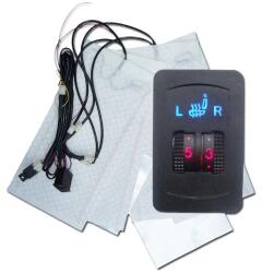 Toray Karbonszálas Dual ülésfűtés, digitális hőmérséklet vezérlés, beépíthető 2 ülésre I-11