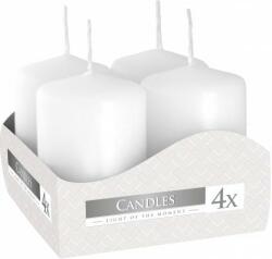 BISPOL Pillar candle white 4x60 g