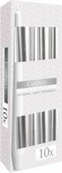 BISPOL Taper candle metal silver 10x53 g