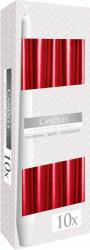 BISPOL Taper candle metal red 10x53 g
