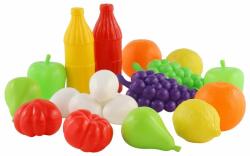 Polesie Set de joaca Polesie Toys - Fructe si legume, 19 elemente (106896)