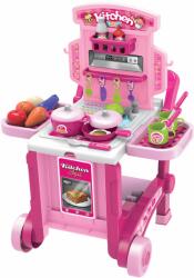 Buba Bucătărie pentru copii 3 in 1 Buba - Kitchen little Chef, roz (NEW022683)