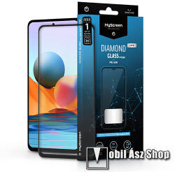 MyScreen Xiaomi Redmi Note 10 Pro, Note 10 Pro Max, MYSCREEN DIAMOND GLASS LITE EDGE üvegfólia, 9H, Full, Fekete