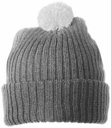 Myrtle Beach (Daiber) Kötött bojtos sapka MB7540 - Sötétszürke / világosszürke | unisex (MB7540-117197)