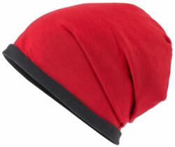 Daiber Căciulă Single Beanie MB7131 - Roșie / gri închis (MB7131-1778473)