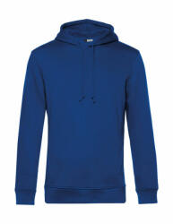 B&C Collection Férfi kapucnis hosszú ujjú organikus pulóver B and C Organic Hooded L, Királykék